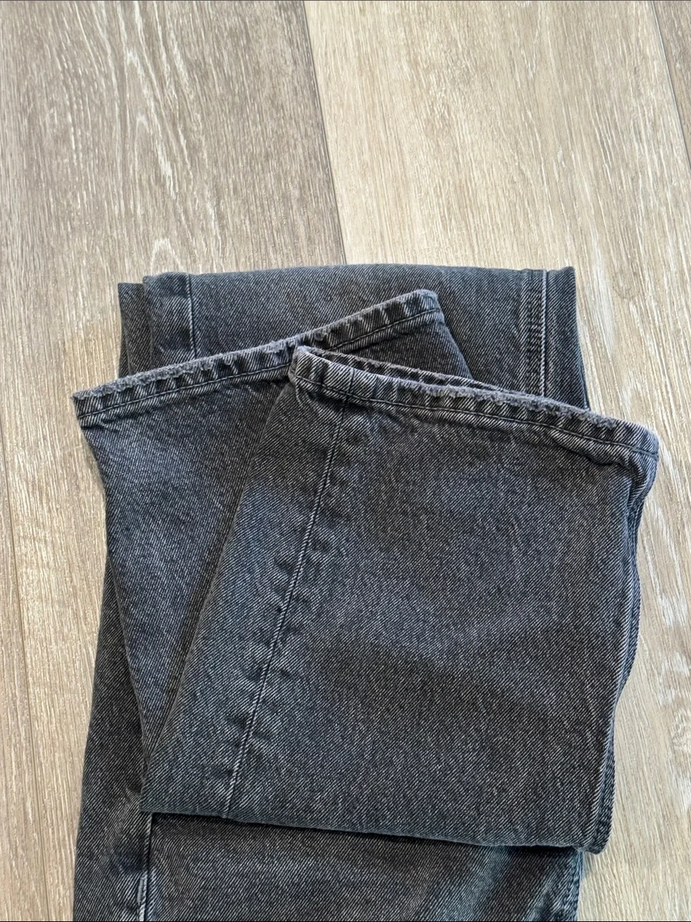 American Eagle Outfitters Women's Black Straight-Leg Jeans